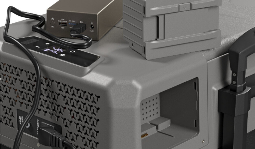 Lodowka YOLCO BX30 Szary wiele opcji ladowania powerbank >zabezpieczenie przeciwprzepieciowe