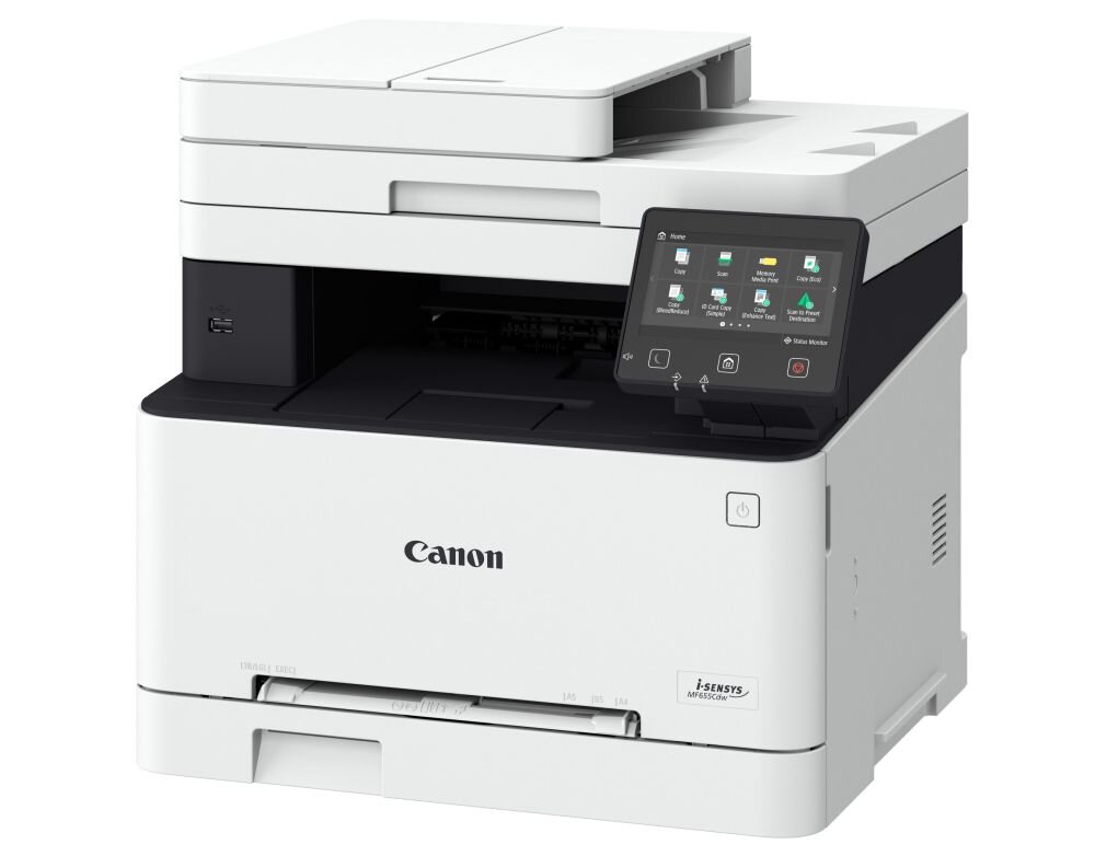 Urządzenie wielofunkcyjne CANON i-SENSYS MF655Cdw 3w1 papier wydajność tusz drukowanie szybkość łączność format sterowanie