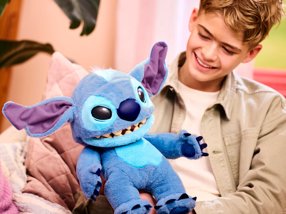 Zabawka interaktywna WOW Stitch DIS-1022-01 z opuszczonymi uszami dźwięki ruchy zabawka jak żywa