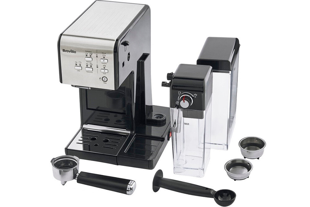 Ekspres BREVILLE Prima Latte II VCF108X zawartosc opakowania