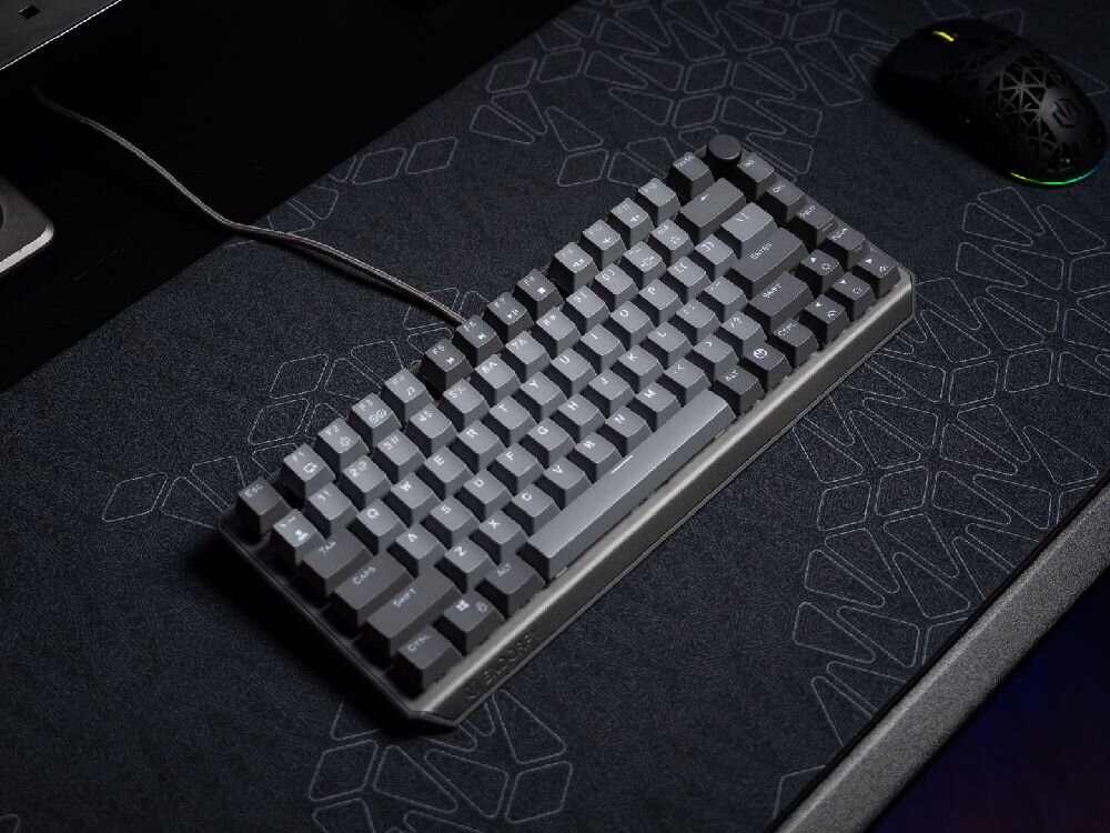 ENDORFY Thock V2 75% Druga generacja przyjemne i płynne wrażenie z pisania rozwiązania klasy premium <b>rozmiar full</b> size switche ENDORFY Red hot-swap ulepszona akustyka - na biurku w otoczeniu innych akcesoriów.