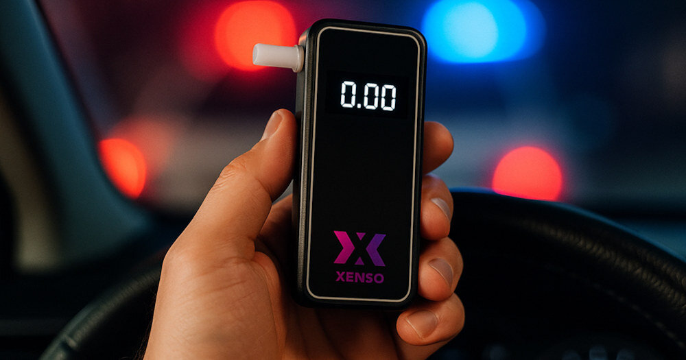 Alkomat XENSO One Elektrochemiczny wygląd design prezentacja wizualizacja Pewność w zasiegu ręki