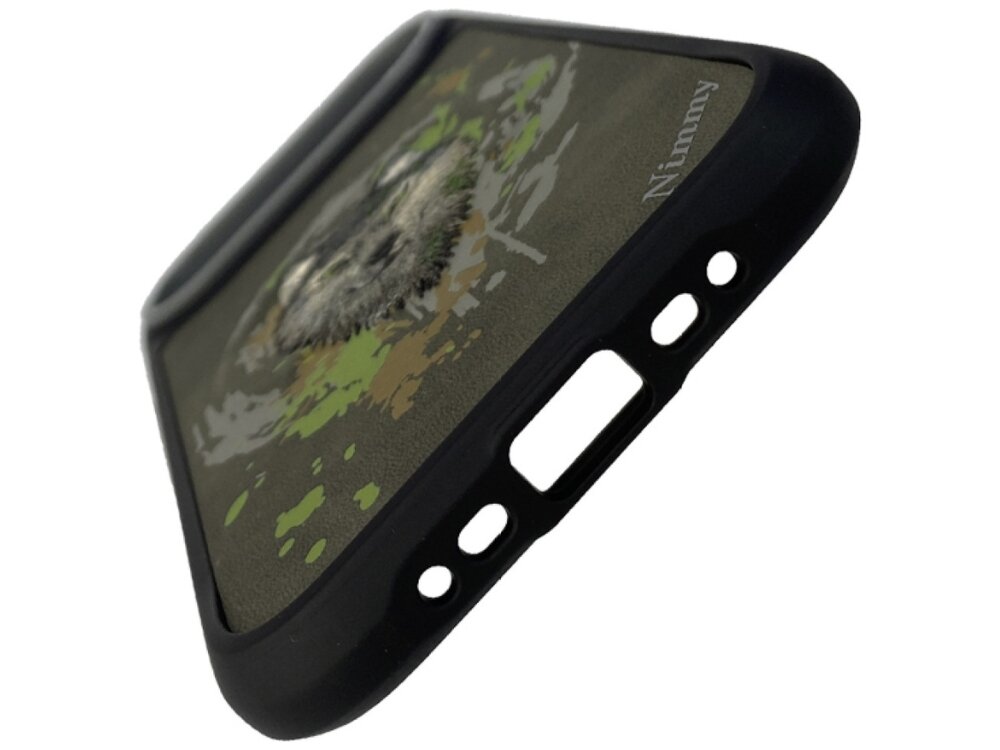 Etui NIMMY Wilk MagSafe
                etui na białym tle haftowany wizerunek trójwymiarowa faktura połączenie tpu pc zabezpieczenia telefon odporna na zabrudzenia estetyczny wygląd