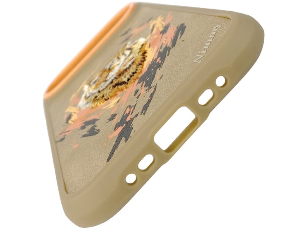 Etui NIMMY Tygrys MagSafe
                etui na białym tle haftowany wizerunek trójwymiarowa faktura połączenie tpu pc zabezpieczenia telefon odporna na zabrudzenia estetyczny wygląd