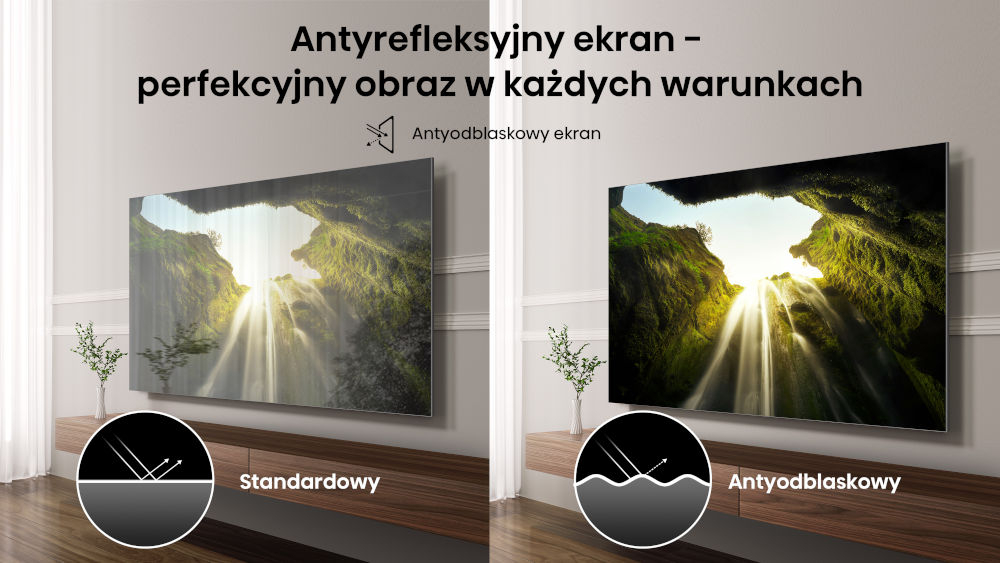 Telewizor HISENSE 75U78Q Pro 75 MINILED 4K 165Hz VRR VIDAA Dolby Vision Dolby Atmos HDMI 2.1 antyreflekcyjny ekran perfekcyjny obraz w każdych warunkach