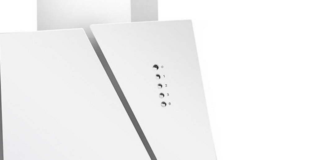 WK-4 Cetias Eco 60 Biały okap elegancja pozbycie zapachów funkcjonalność sterowanie mechaniczne pochłaniacz wyciąg oswietlenie halogenowe