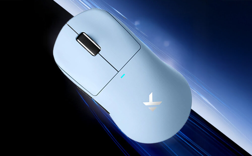 MCHOSE M7 Ultra sensor PixArt PAW3950 rozdzielczość do 42 000 DPI, prędkość śledzenia do 750 IPS i akcelerację 50G - myszka w kolorze niebieskim