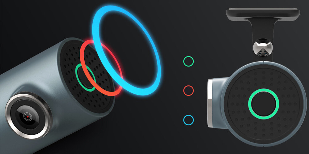 Wideorejestrator 70MAI M300 Dash Cam - dioda led