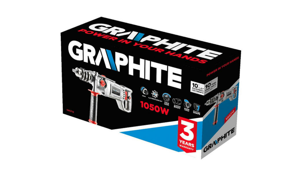 GRAPHITE-58G712 urządzenie klucz ogranicznik rękojeść instrukcja karta gwarancyjna