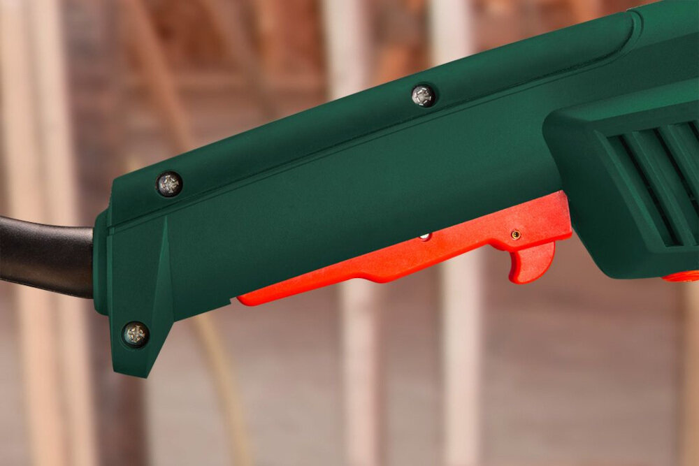 Szlifierka kątowa VERTO 51G203 solidny uchwyt kompaktowa ergonomiczna konstrukcja rękojeść powleczona antypoślizgowym materiałem