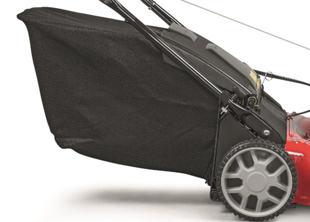 Kosiarka spalinowa MTD Smart 53 SPBS Briggs&Stratton 625 E z napędem kosz siatkowy pojemność 70 l poszczególne podzespoły z bardzo mocnych tworzyw metalowa konstrukcja wysoka odporność na uszkodzenia