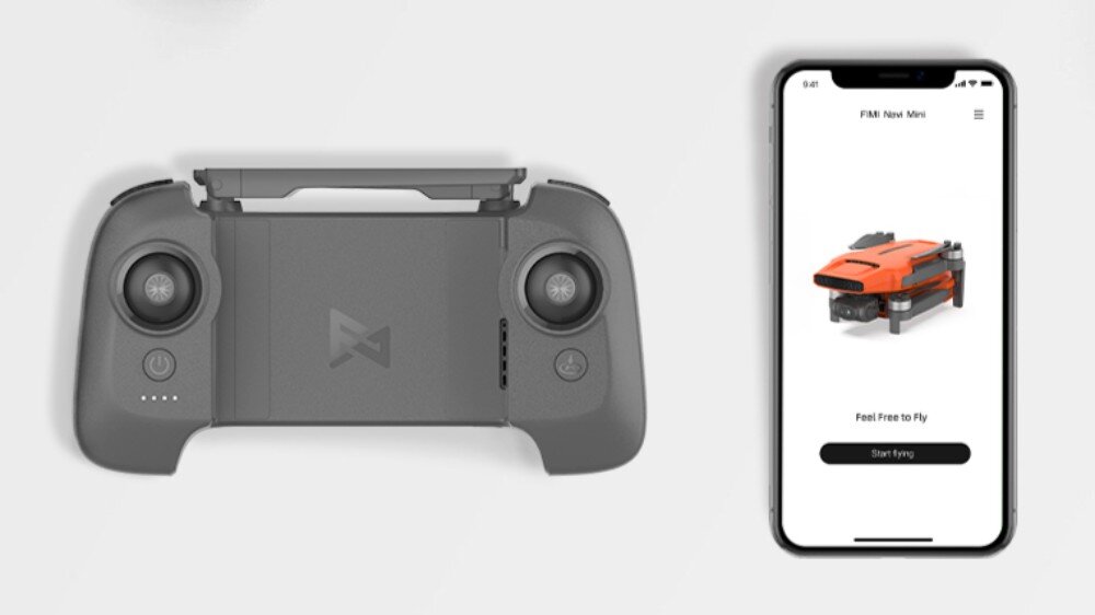 Dron FIMI X8 Mini 3 Combo (2 baterie + etui) sterowanie pilot aplikacja podłączenie