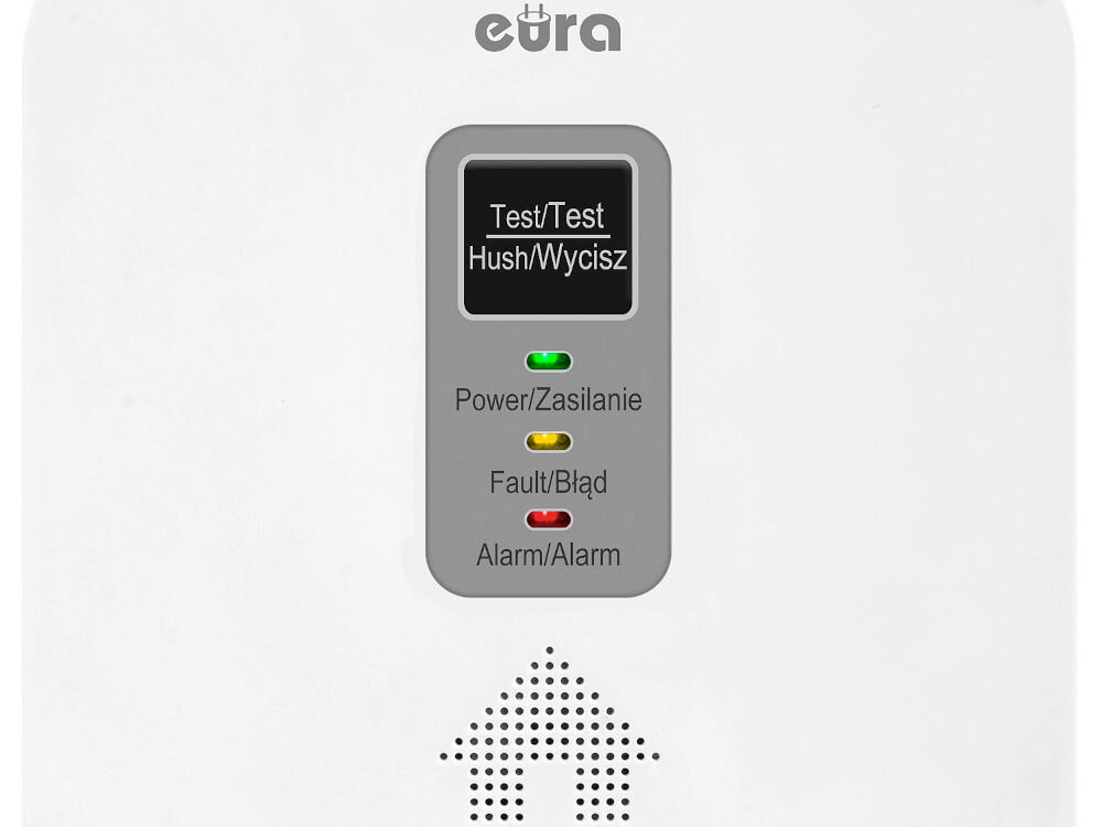 Czujnik tlenku węgla (czadu) i gazu EURA CGD-50A2 85 db dioda temperatura działania