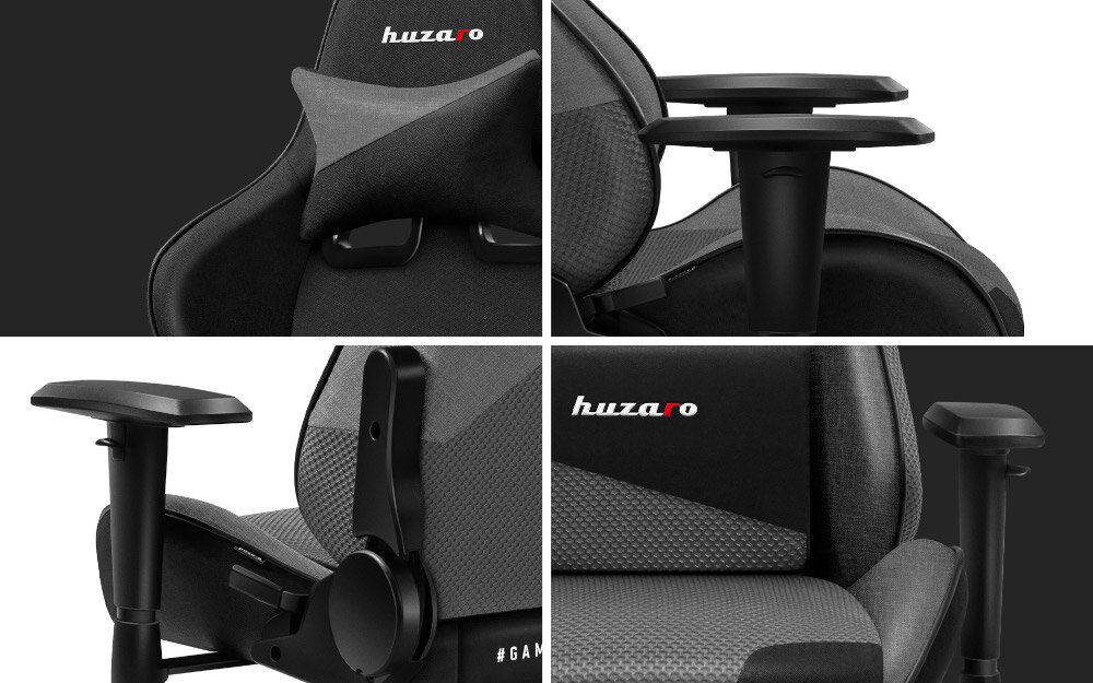 Fotel HUZARO Force 6.2 Szary Mesh cechy zalety przeznaczenie zastosowanie