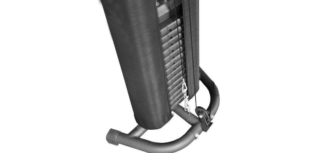 Atlas do ćwiczeń EB FIT 5000 stos waga przełożenie 1:2 ramiona motylki ciężar trening waga wymiary możliwości ciężar solidny sprzęt treningowy