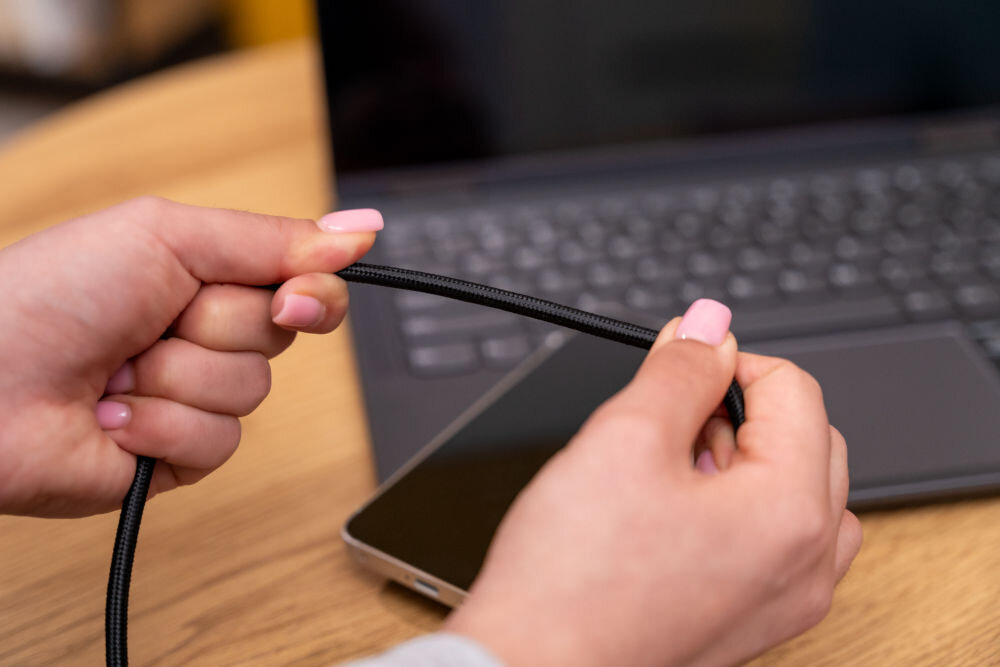 Kabel USB Typ-C - USB Typ-C XLINE 100W 1m Czarny Quick Charge Power Delivery