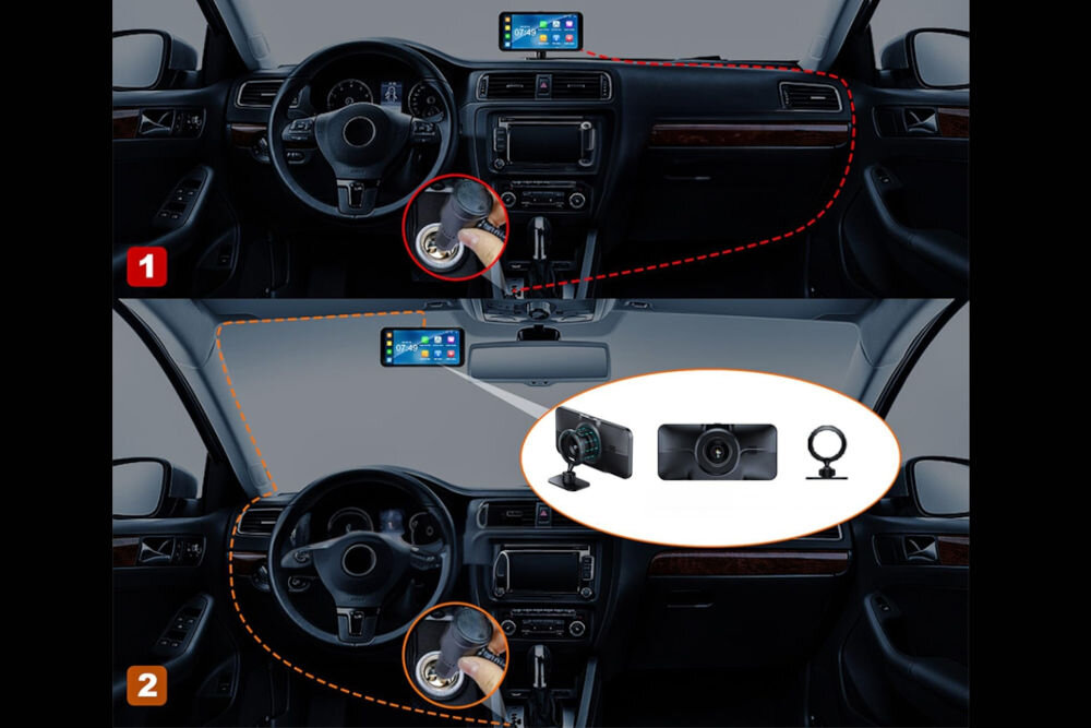 MANTA MMUS101 AutoFusion PRO CarPlay Android Auto urządzenie dostosowane do potrzeb kierowcy i auta, ekran i montaż w samochodzie
