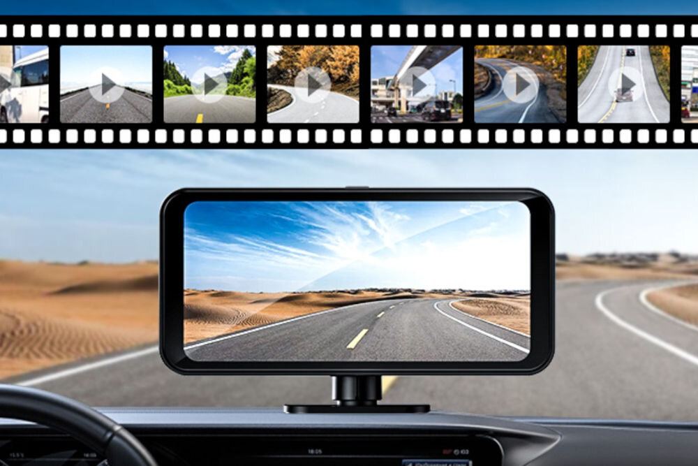 MANTA MMUS101 AutoFusion PRO CarPlay Android Auto dotykowy ekran IPS 6,25 cala do wygodnej obsługi, ekran przymocowany do kokpitu samochodu