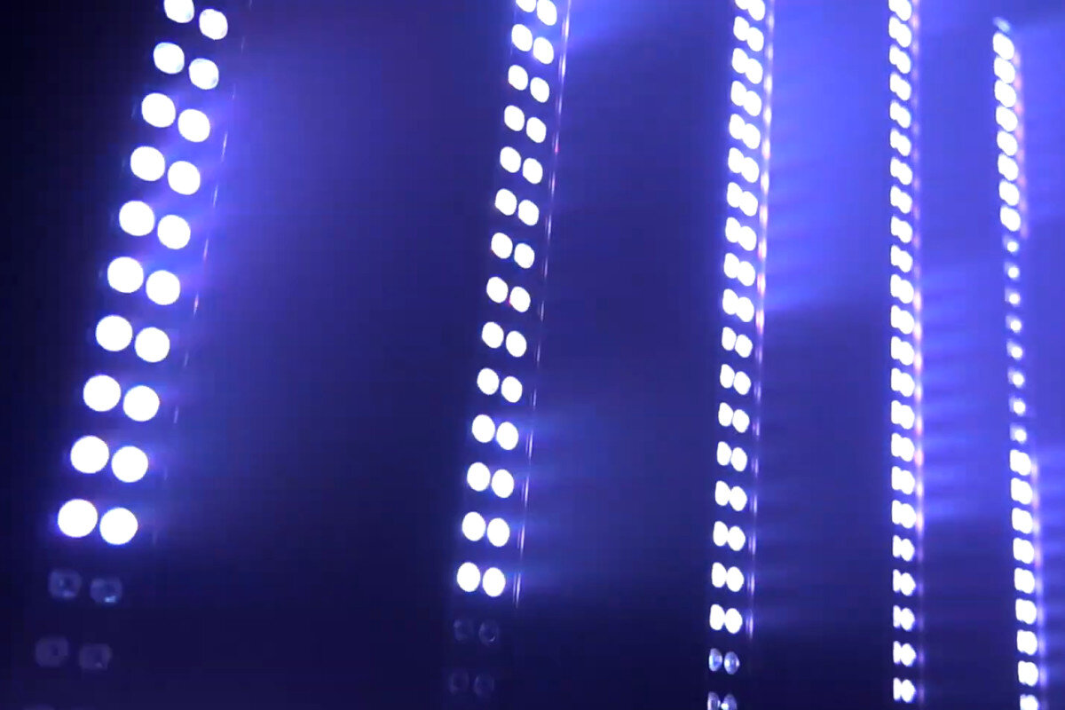 Belka LIGHT4ME LED Bar 64x3W RGB cechy diody moc sterowanie obsługa wyświetlacz przyciski złącza