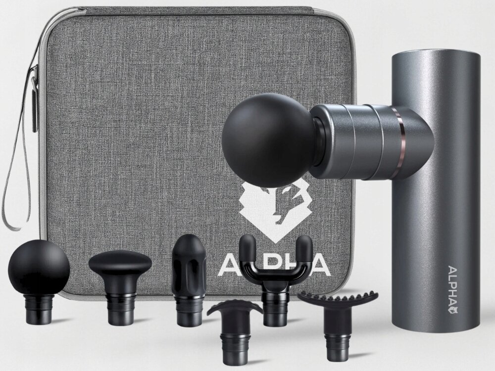 Masażer ręczny Gun ALPHA AMG-05 rozluźnienie, regeneracja, delikatne rozgrzanie mięśni, bez napięcia