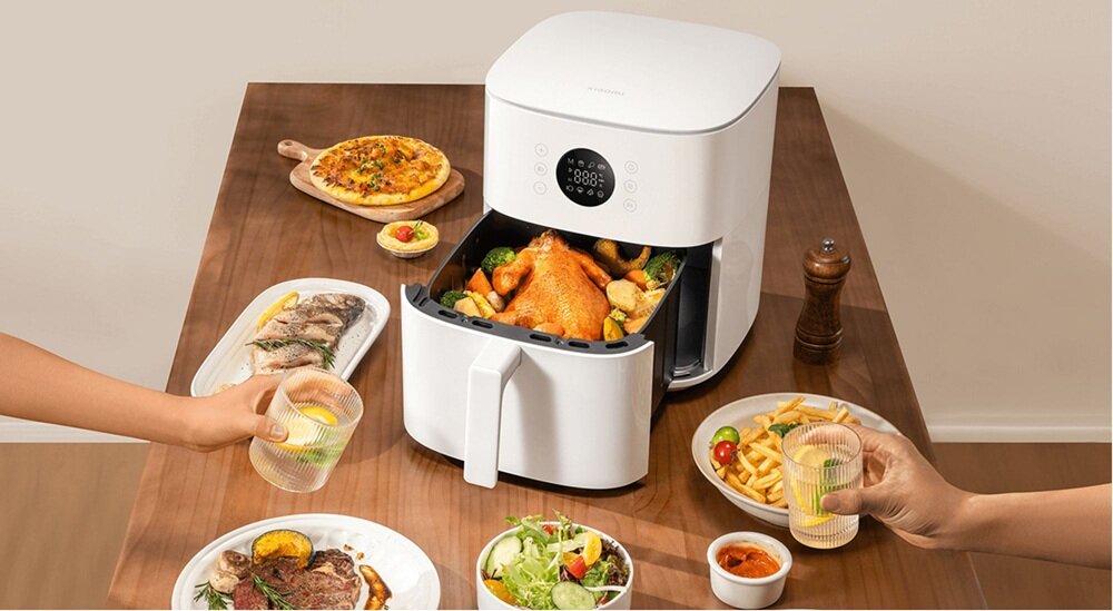 Air Fryer Frytkownica beztłuszczowa XIAOMI 66761 Biały mniejsza ilość tłuszczu, lżejsze jedzenie, pełne smaku, wsparcie wyborów żywieniowych