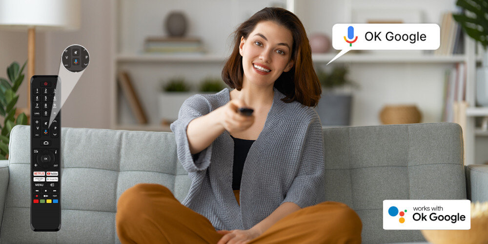 Telewizor JVC LT-VAQ930P - asystent google