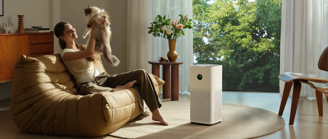 Oczyszczacz powietrza XIAOMI Air Purifier 6 czujniki jakości powietrza  automatycznie dostosowują tryb pracy Czytelny wyświetlacz  kontrolę nad warunkami