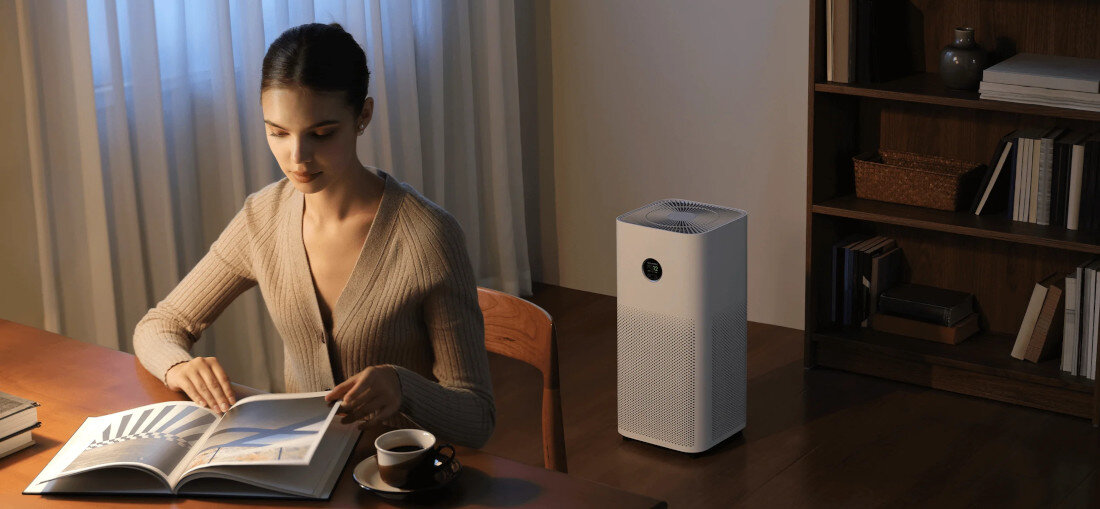 Oczyszczacz powietrza XIAOMI Air Purifier 6 Cicha i energooszczędna praca Tryb nocny niski poziom hałasu spokojny sen i koncentracja wydajność dostosowanie