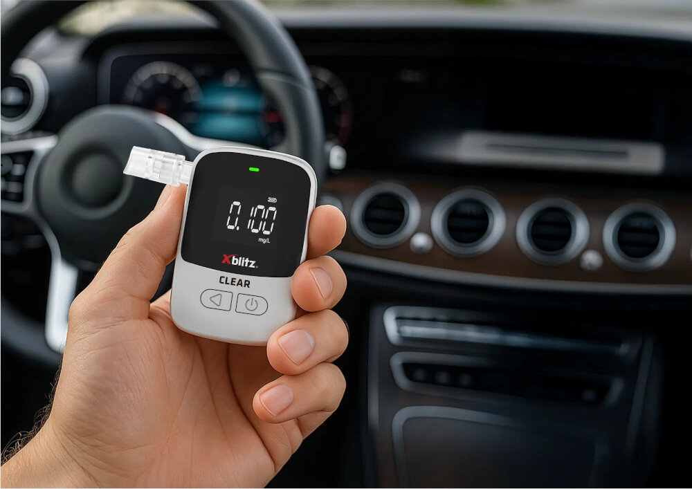 Alkomat XBLITZ Clear wygląd prezentacja wizualizacja design Trzeźwe myślenie