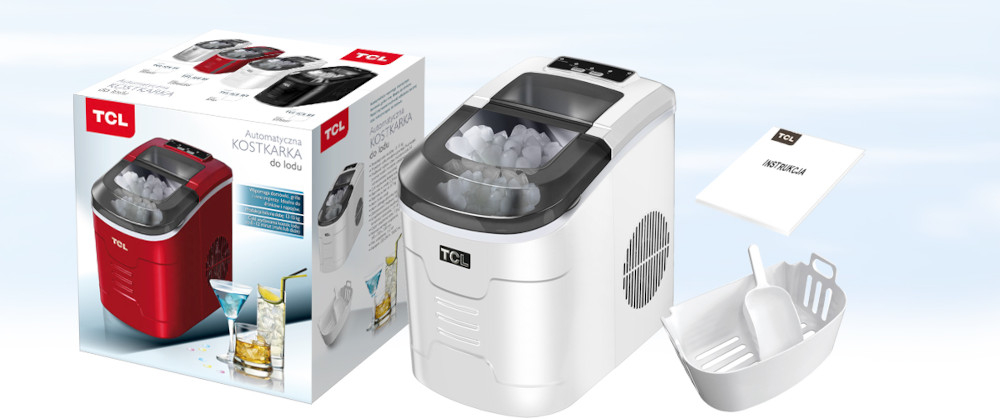 Kostkarka do lodu TCL ICE S9 Srebrny zawartość opakowania zestaw