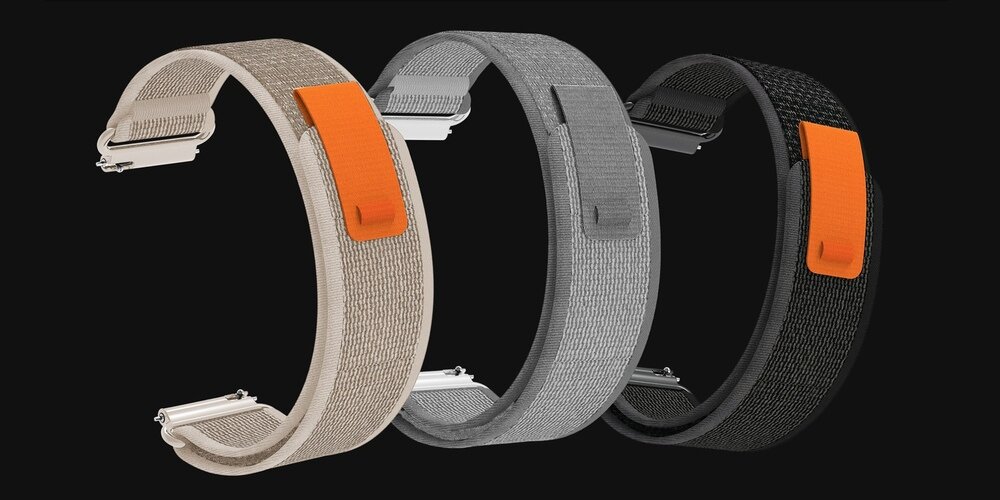 Smartwatch STELIO Activ Pro AI   dodatkowy, lekki i oddychający pasek materiałowy zapinany na rzep