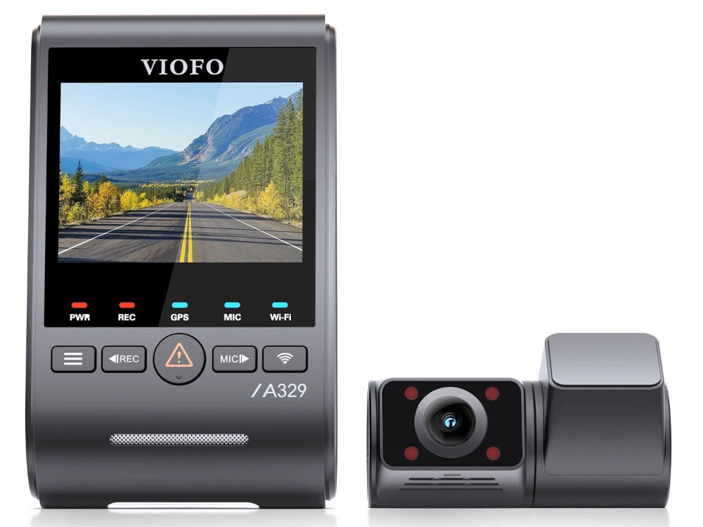 VIOFO A329S A329S moduł Bluetooth opcjonalnego przycisku zdalnego zabezpieczania nagrań nagłe hamowanie czy niebezpieczną sytuację Przycisk zdalnego zabezpieczenia nagrań nie jest elementem zestawu. - wideorejestrator na białym tle