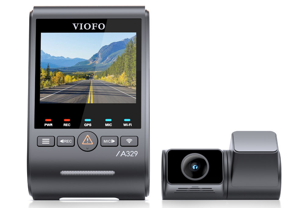 VIOFO A329S A329S moduł Bluetooth opcjonalnego przycisku zdalnego zabezpieczania nagrań nagłe hamowanie czy niebezpieczną sytuację Przycisk zdalnego zabezpieczenia nagrań nie jest elementem zestawu. - wideorejestrator na białym tle