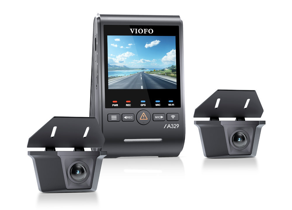 VIOFO A329WW A329WW moduł Bluetooth opcjonalnego przycisku zdalnego zabezpieczania nagrań nagłe hamowanie czy niebezpieczną sytuację Przycisk zdalnego zabezpieczenia nagrań nie jest elementem zestawu. - wideorejestrator na białym tle