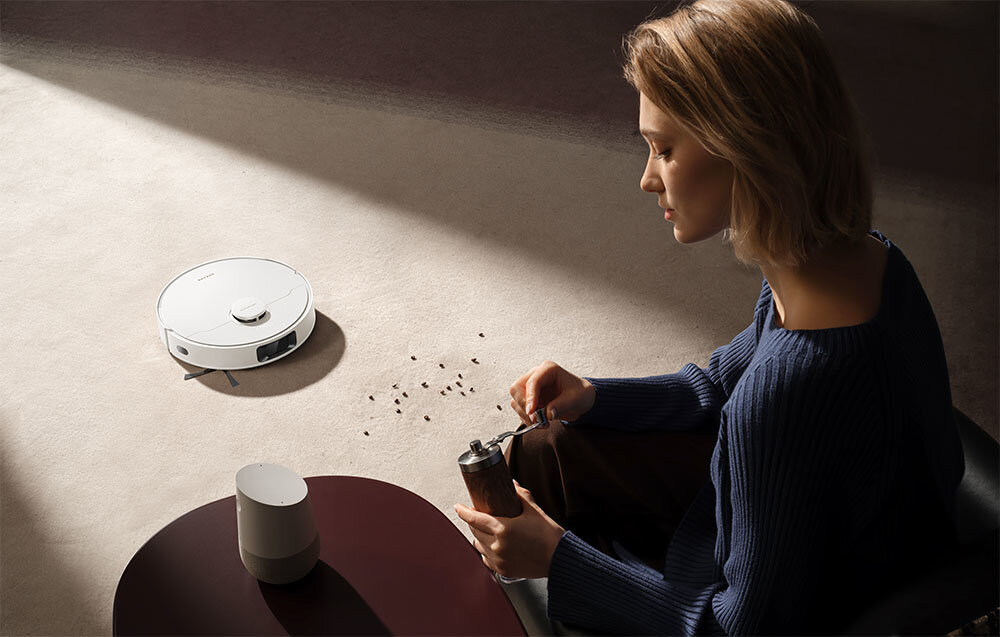 Robot sprzątający DREAME D20 Biały wygląd design prezentacja wizualizacja