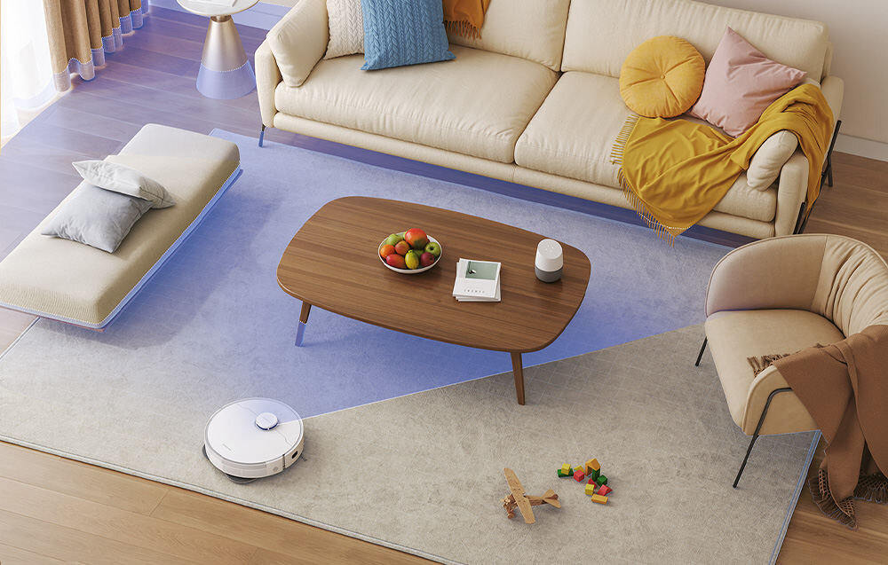 Robot sprzątający DREAME L10S PRO GEN3 Zaawansowana nawigacja  z systemu LDS i lasera 3D Structured Lightplanuje optymalne trasy pracy i sprawnie omija przeszkody 