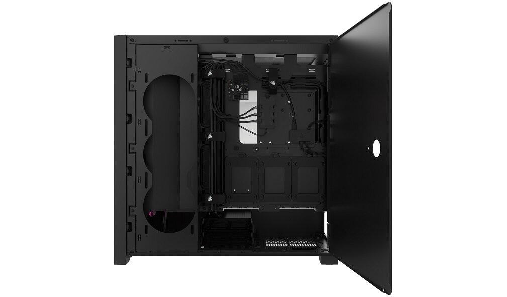 Obudowa CORSAIR iCUE 5000D Airflow RGB design wykonanie gaming chłodzenie jakość wytrzymałość wymiary złącza filtry zestaw