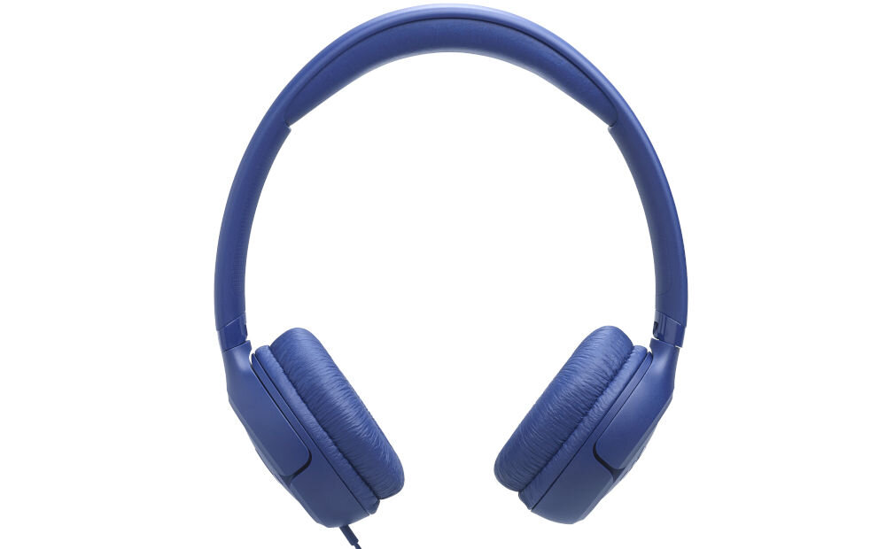 Słuchawki nauszne JBL Tune 530C USB-C Pure Bass DSP Hi-Res detale dźwięku, słuchawki od frontu na białym tle