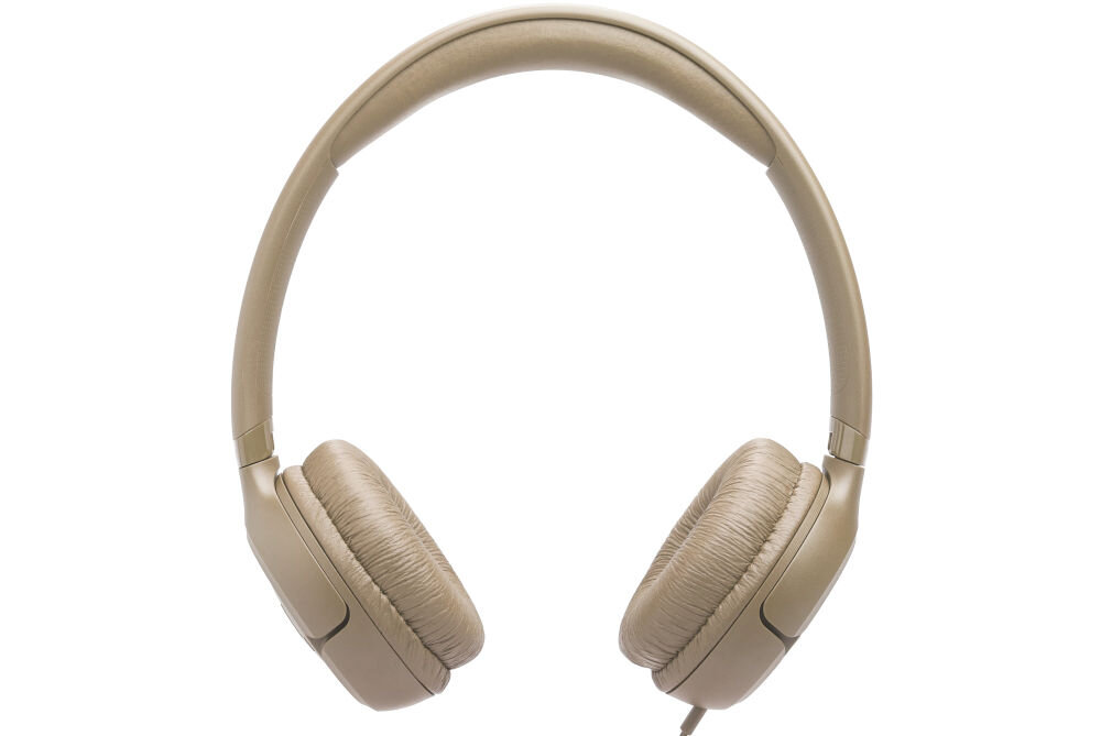 Słuchawki nauszne JBL Tune 530C USB-C tryb Bass Vocal regulacja dźwięku, słuchawki od frontu na białym tle