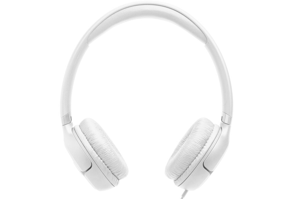 Słuchawki nauszne JBL Tune 530C USB-C tryb Bass Vocal regulacja dźwięku, słuchawki od frontu na białym tle