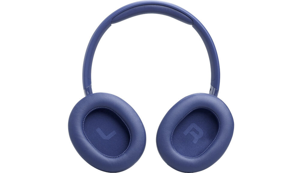 Słuchawki JBL Tune 730BT z regulacją głośności i sterowaniem, słuchawki nauszne od frontu na białym tle