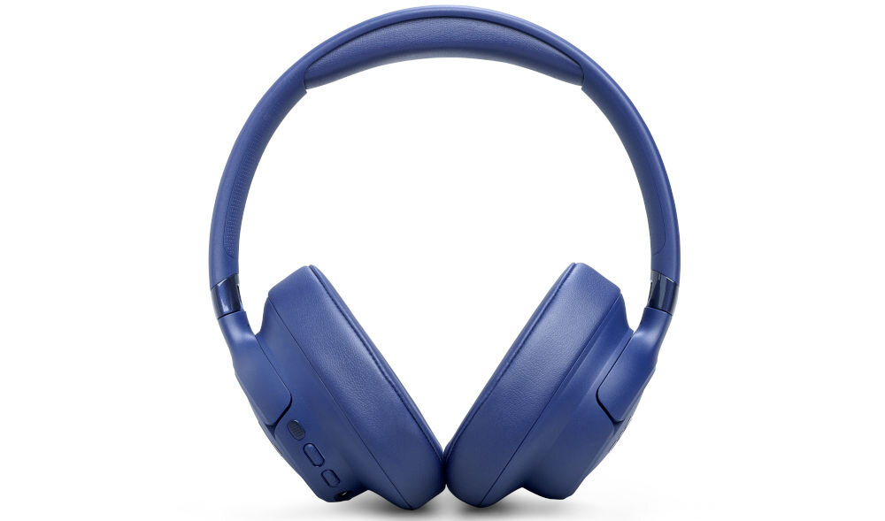 Słuchawki nauszne JBL Tune 780NC kabel USB-C 3,5 mm odtwarzanie Hi-Res przewodowe, słuchawki nauszne od frontu na białym tle