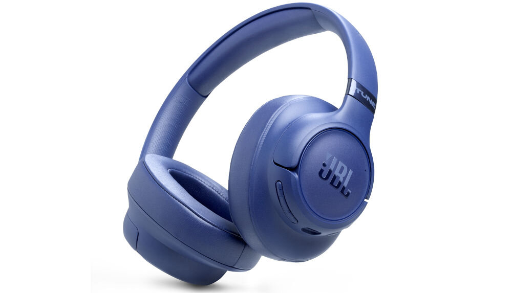 Słuchawki nauszne JBL Tune 780NC szybkie parowanie Fast Pair Swift Pair Android Windows, słuchawki nauszne po skosie na białym tle