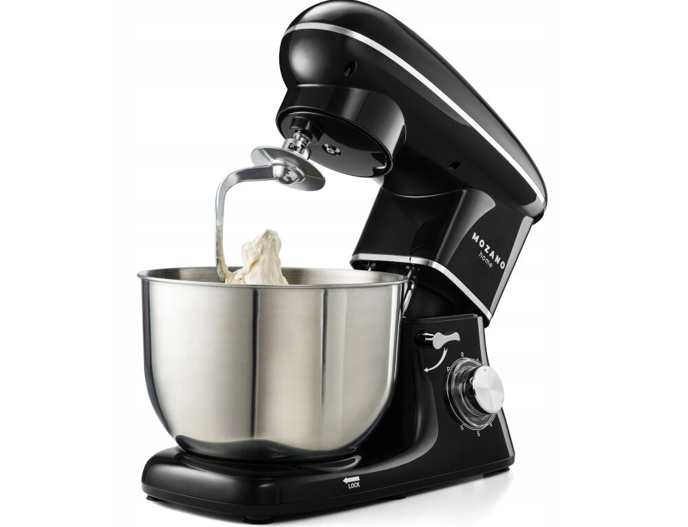 Robot kuchenny planetarny MOZANO Rob 01 1400W Czarny predkosc regulacja tryb pulsacyjny podnoszone ramie komfort wygoda