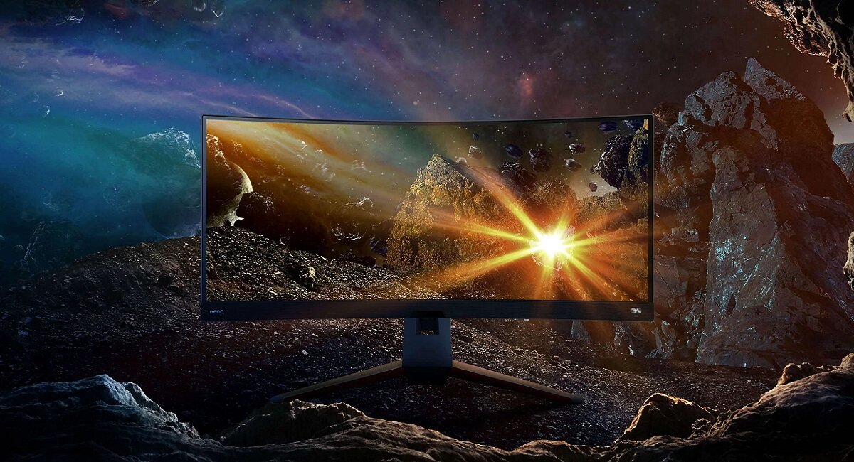 Monitor BENQ Mobiuz EX3410R Ultrapanoramiczny zakrzywiony monitor stworzony specjalnie z myślą o simracingu Obraz ostry jak brzytwa