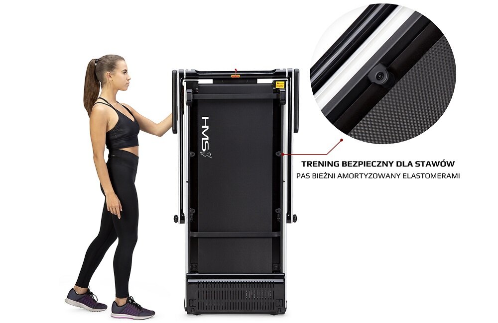 domowa bieżnia elektryczna HMS LOOP12 nie obciąża stawów