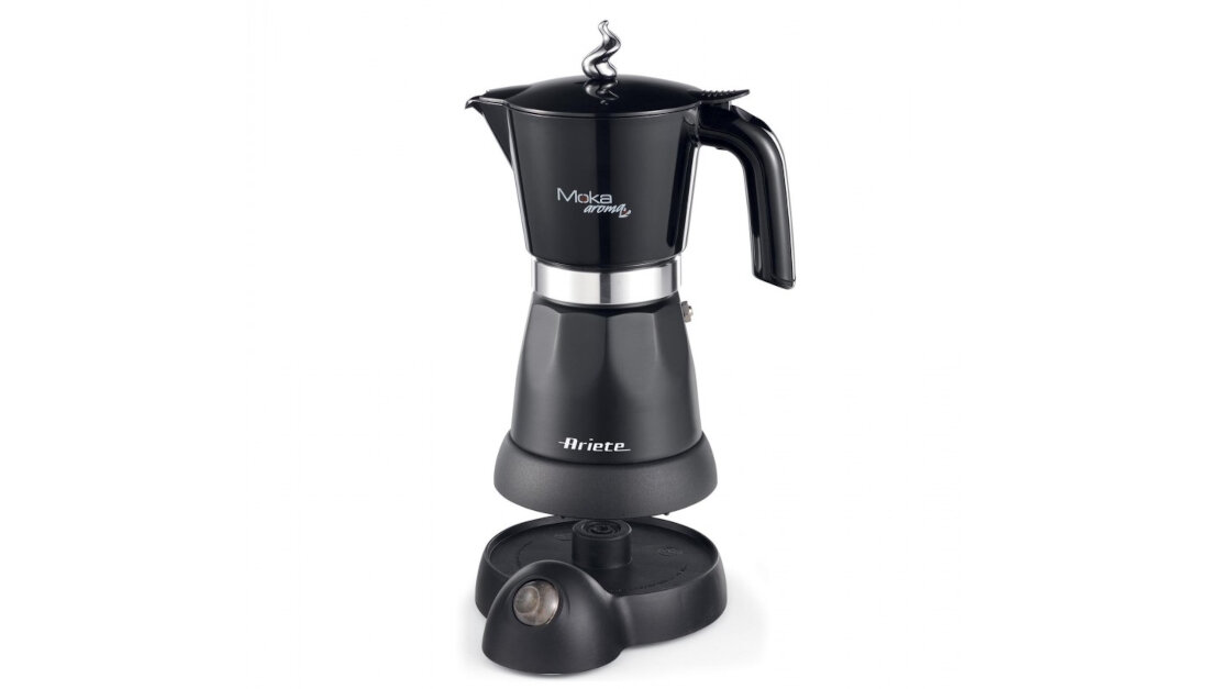 Kawiarka ARIETE Mokina 1368 Czarny 250 ml Zasilana elektrycznie wygoda komfort użytkowanie korzystanie czas tryb stand-by bezpieczeństwo użytkowania moc