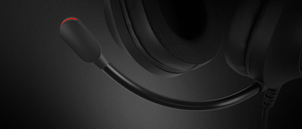 Słuchawki GENESIS Neon 213 z mikrofonem o szerokim paśmie przenoszenia 100-16000 Hz, Słuchawki z elastycznym mikrofonem i czarnym wykończeniem ze świecącymi akcentami