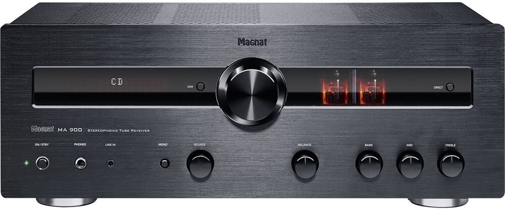 MAGNAT MA 900 wzmacniacz stereo z Bluetooth aptX HD, bezprzewodowe odtwarzanie muzyki ze smartfonów, tabletów i komputerów, urządzenie na białym tle