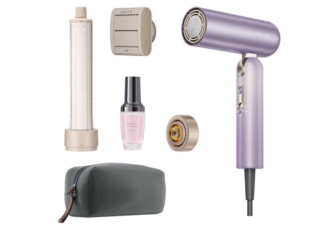 Suszarka DREAME Pocket Ultra Różowy 1500 W zestaw akcesoria komplet wyposazenie